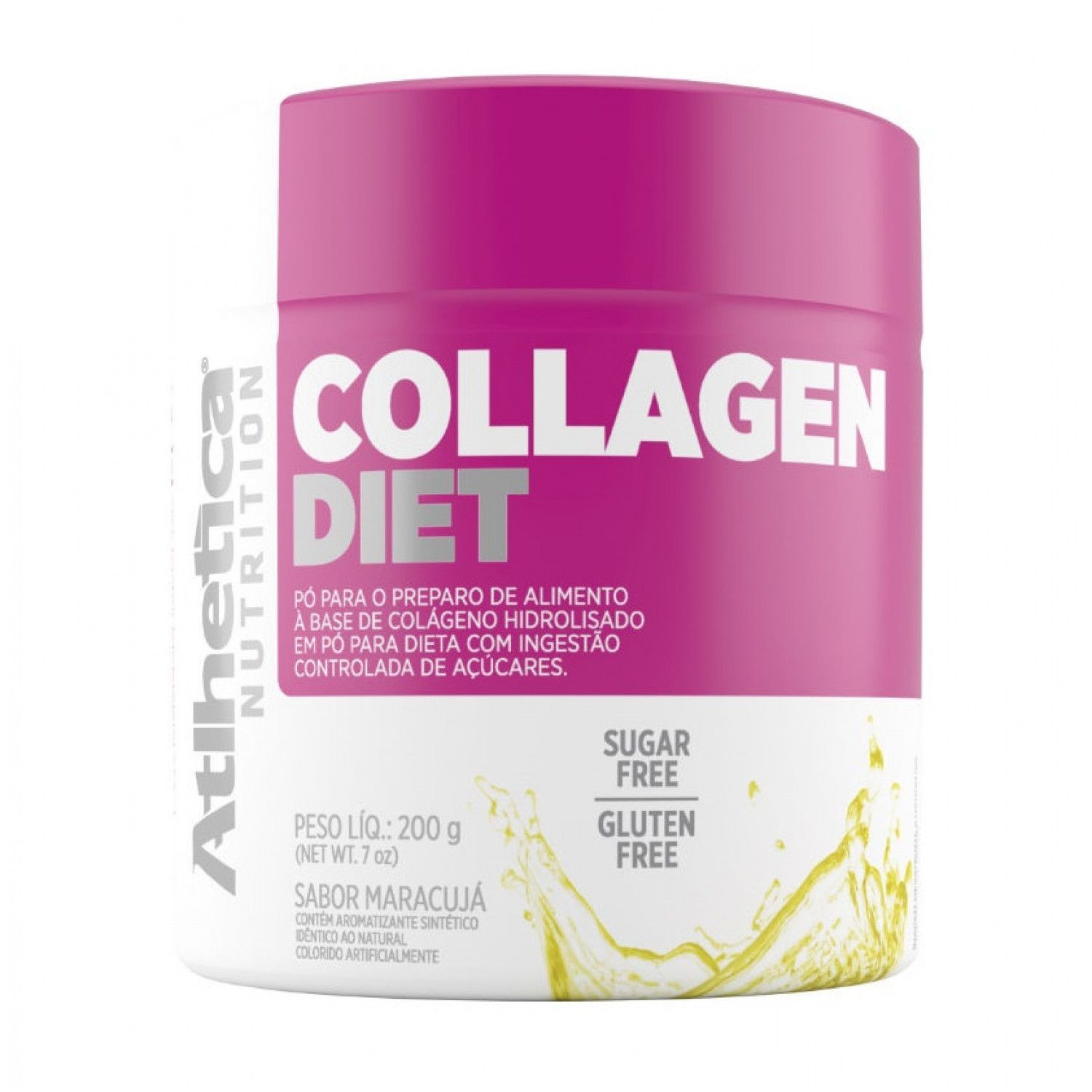 Collagen Diet Atlhetica Nutrition Maracujá 200g
