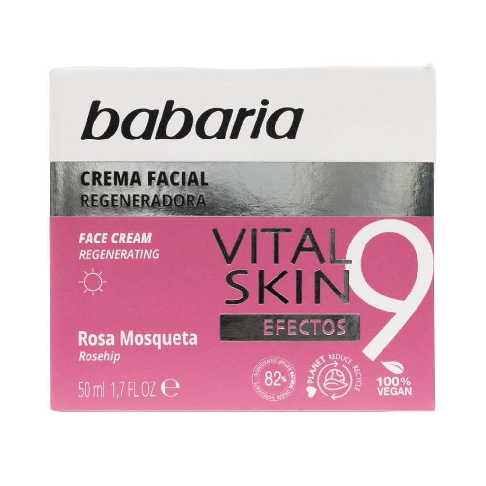 Crema Facial Babaria 9 Efectos Rosa Mosqueta 50ml