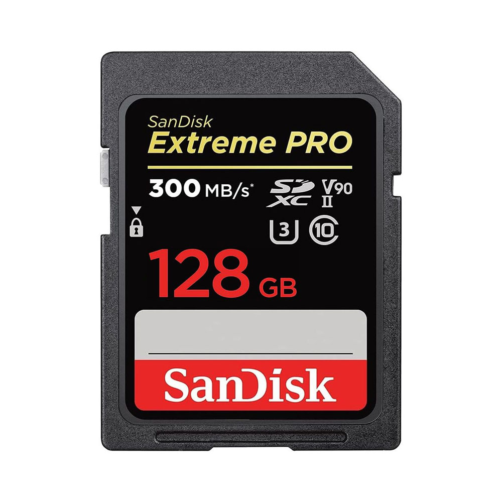 MEMORIA SD SANDISK EXTREME PRO 300-260 MB/S C10 U3 V90 128GB