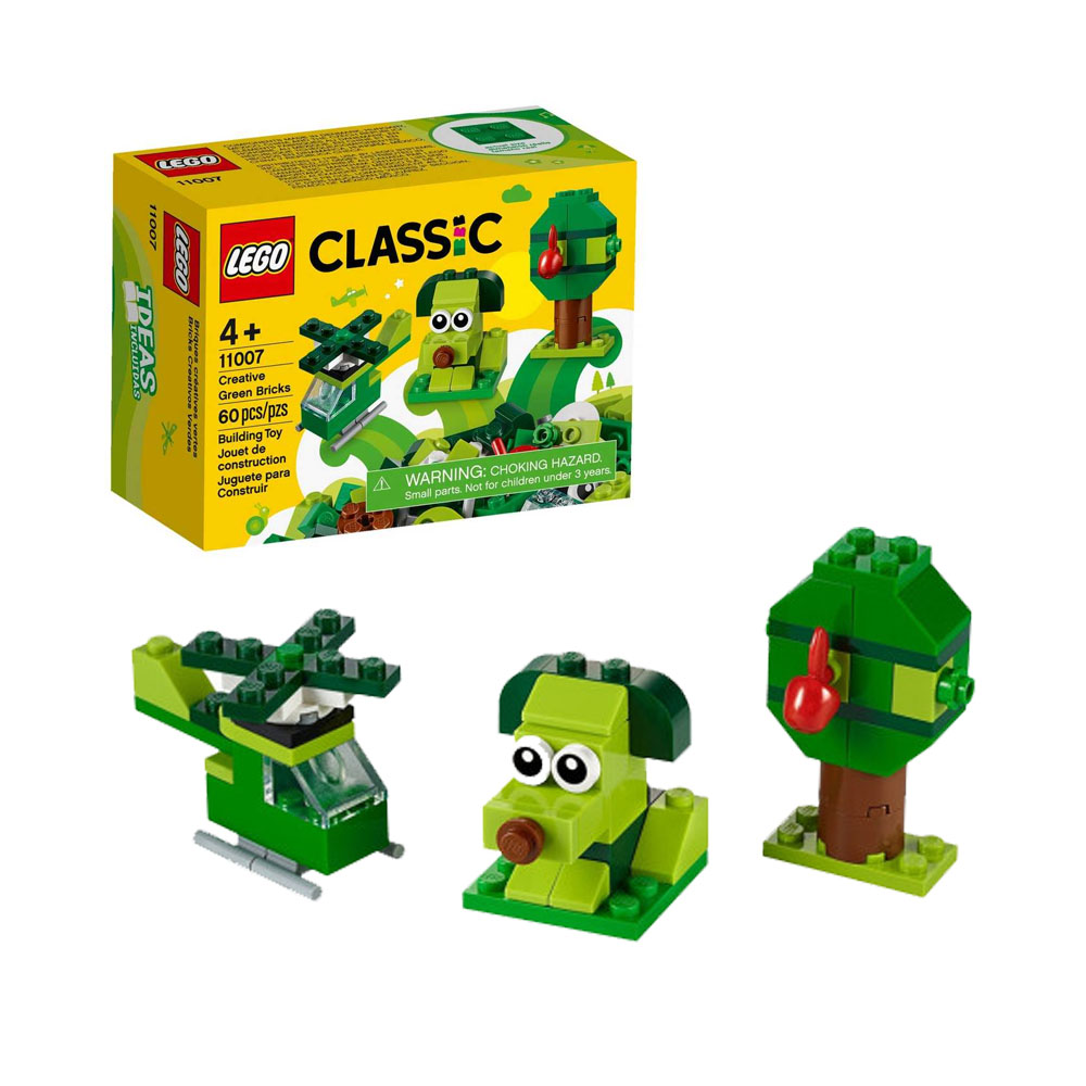 JUGUETE LEGO 11007 CREATIVE GREEN BRICKS 60 PIEZAS