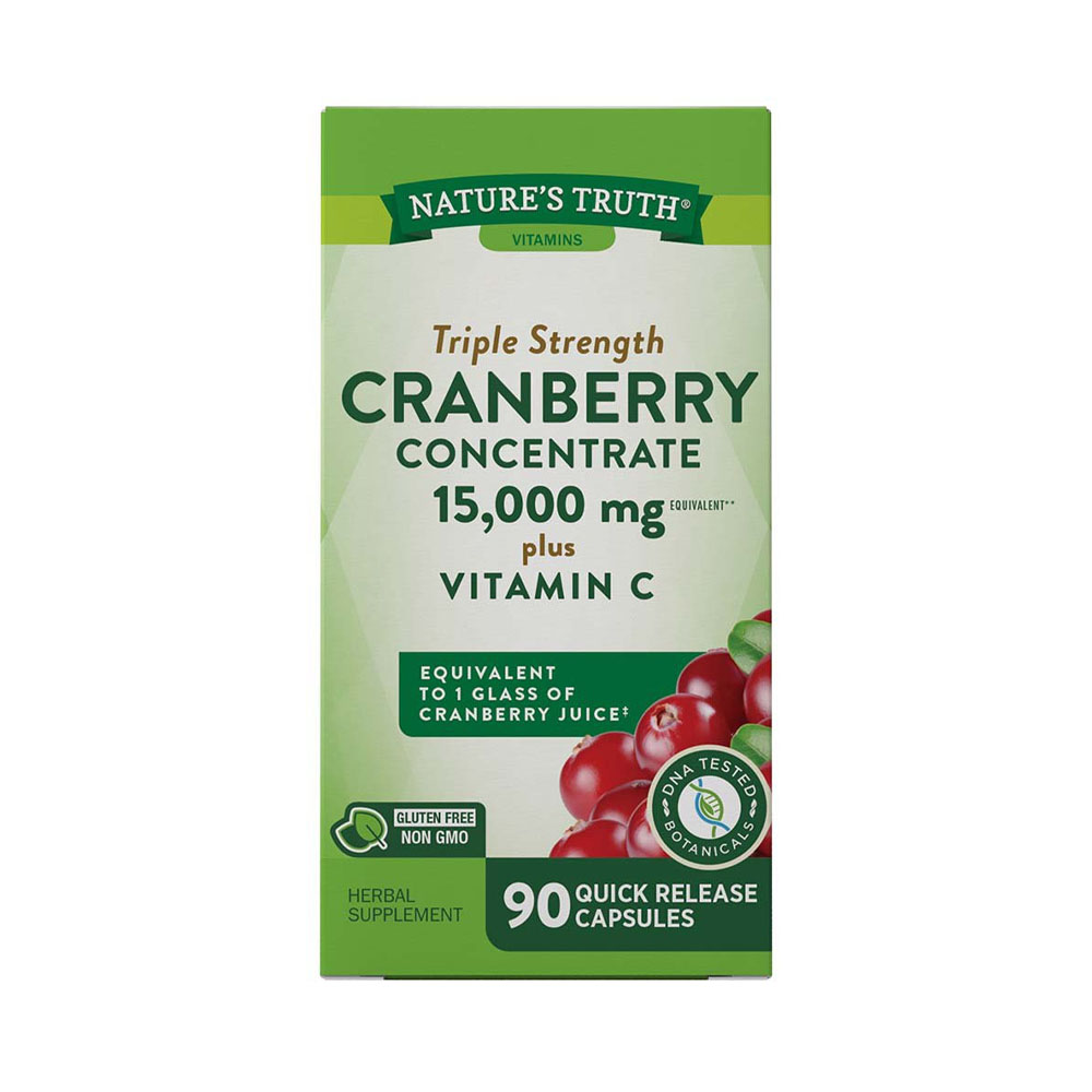 Cranberry Concentrate Nature's Truth Triple Strength 15,000mg 90 Capsulas