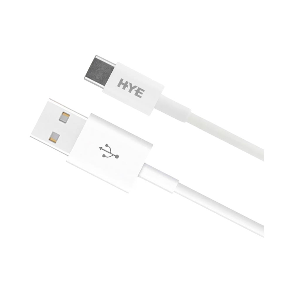 CABLE HYE HYE180UC USB-A A USB-C 1M BLANCO