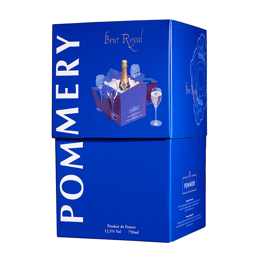 Champagne Pommery Brut Royal 750ml + 4 Copas
