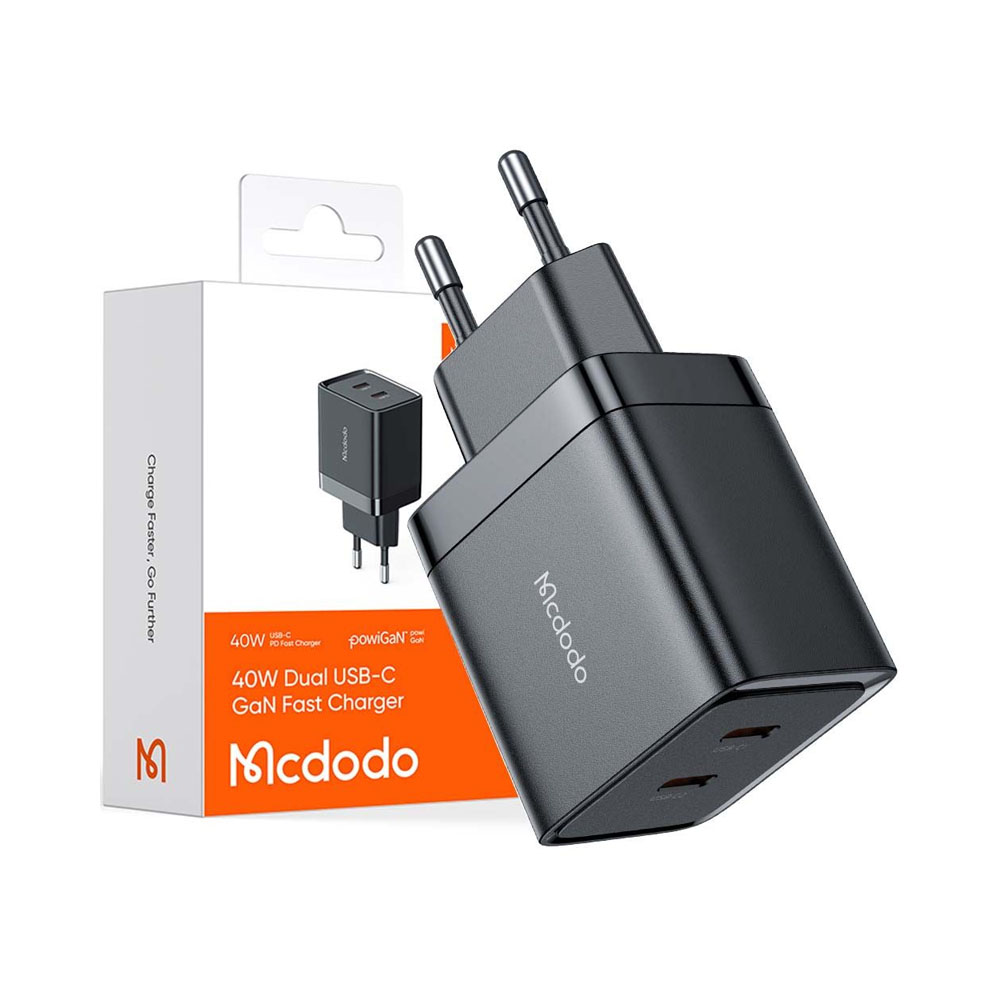 CARGADOR DE PARED MCDODO CH-2501 USB-C 40W NEGRO