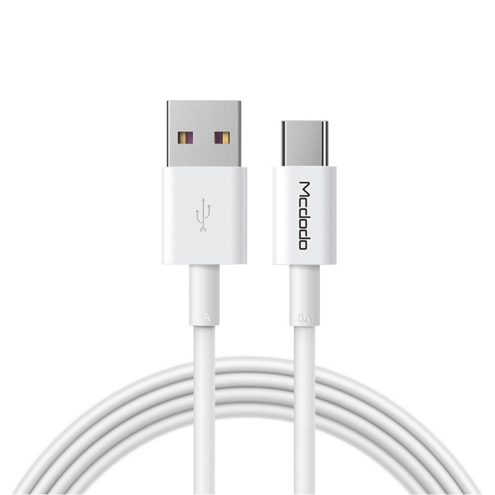 Cable USB - USB-C Mcdodo Element CA-6380 1m 5A Blanco