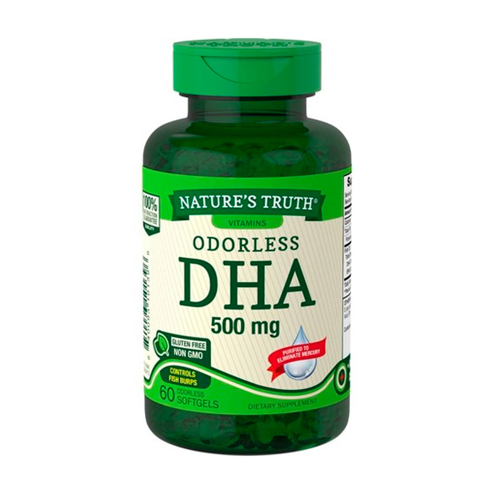 DHA Nature's Truth Odorless 500mg 60 Softgels