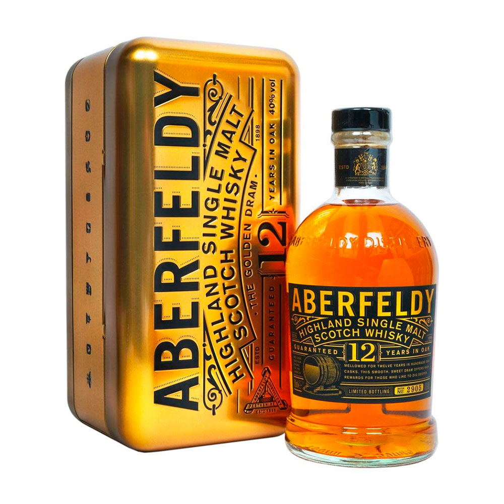 Whisky Aberfeldy 12 Años The Golden Dram 1L