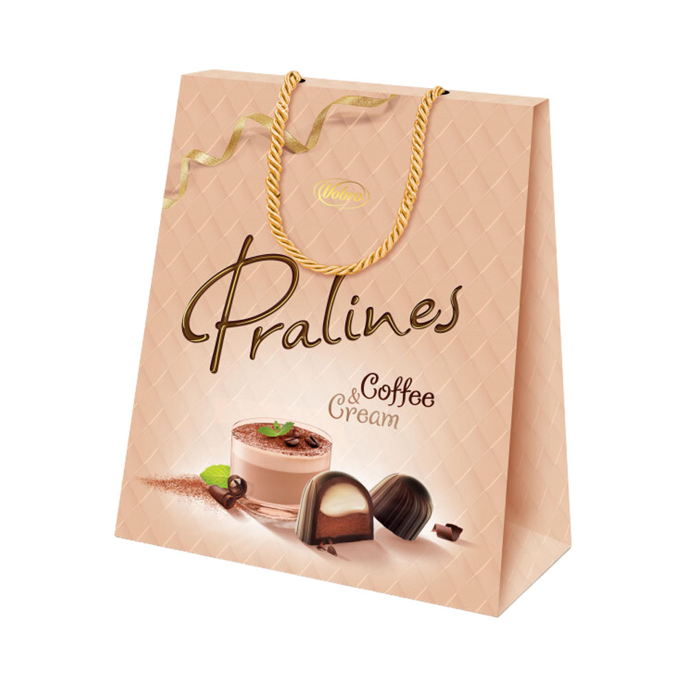 CHOCOLATE VOBRO PRALINES COFFE&CREAM 197GR