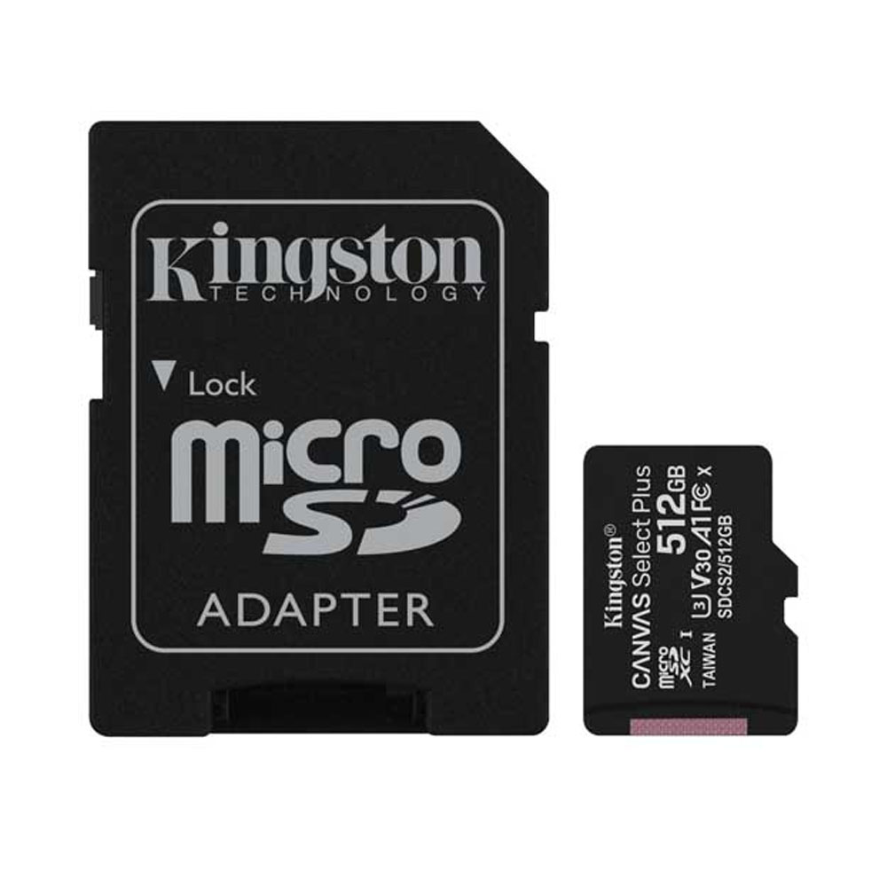 MEMORIA MICRO SD KINGSTON CANVAS SELECT PLUS V10 100 MB/S 512GB