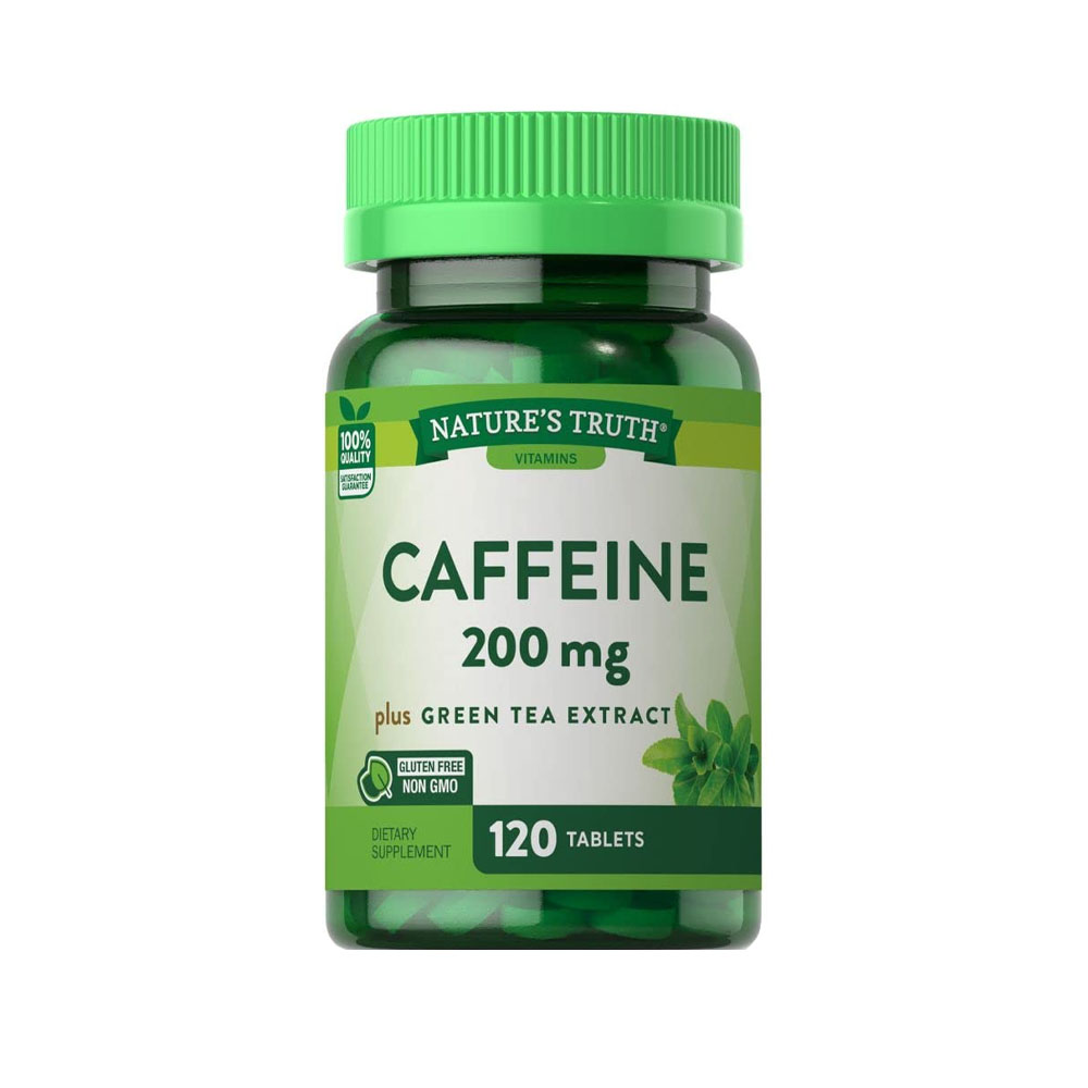 Caffeine Nature's Truth Green Tea Extract 200mg Plus 120 tabs