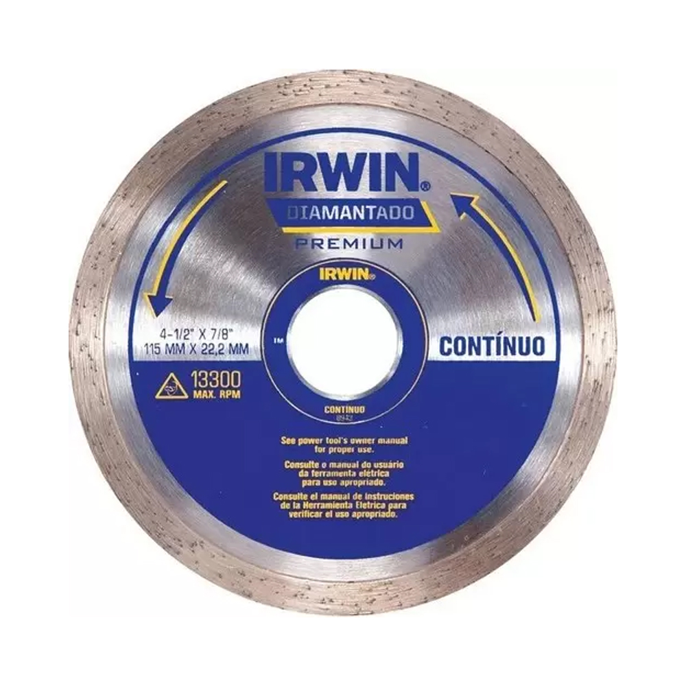 DISCO DE CORTE IRWIN IW8943 DIAMANTADO 115MM