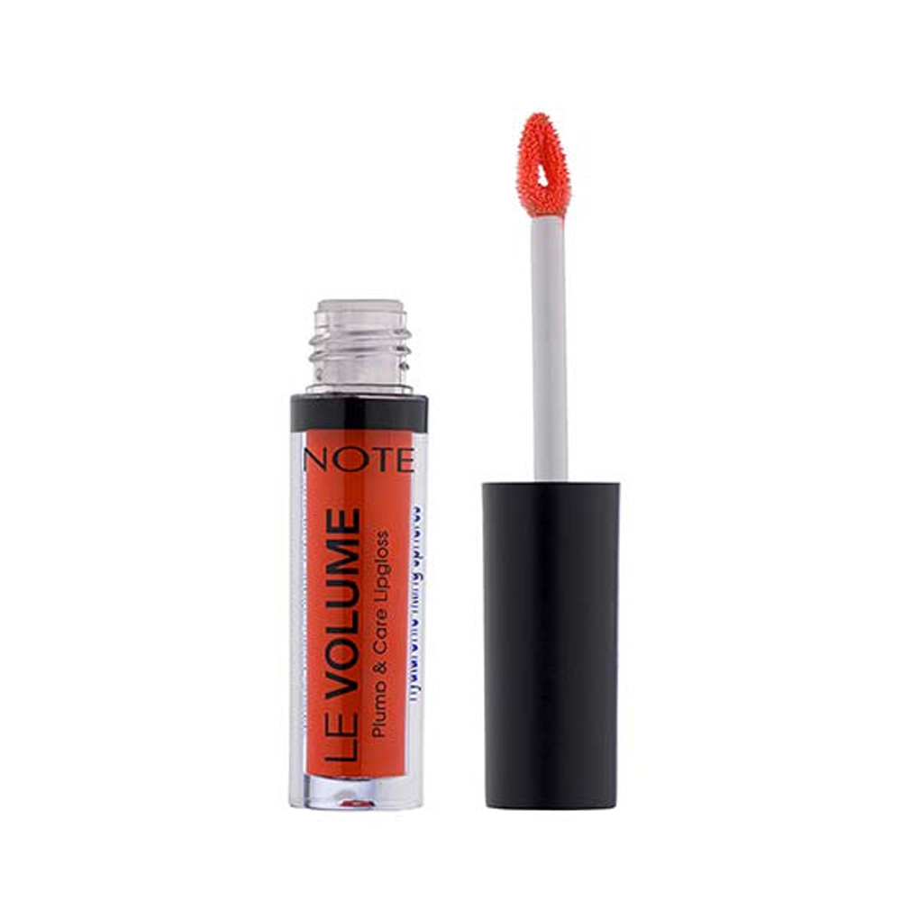 Labial Note Le Volume Plump And Care Lip Gloss 05 No fear red