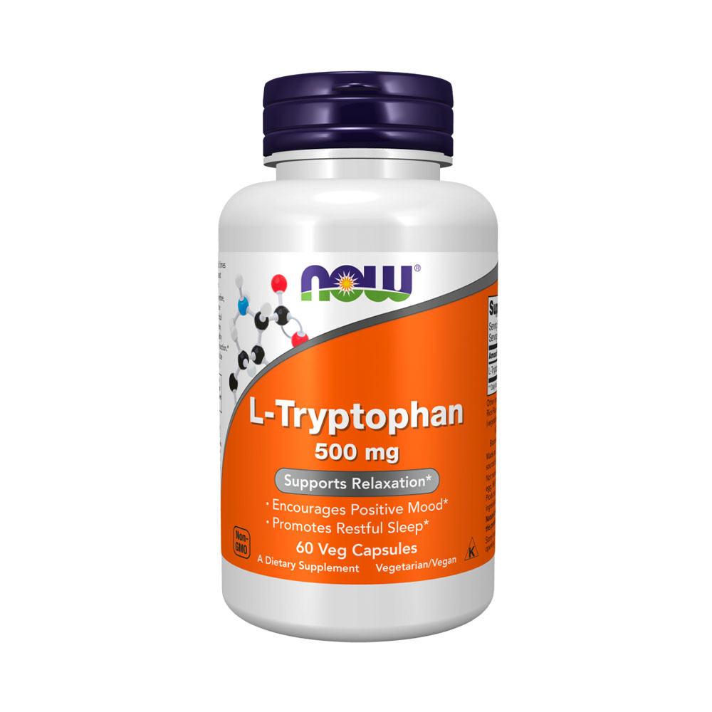 SUPLEMENTO NOW SPORTS L-TRYTOPHAN 500MG 60 CAPS