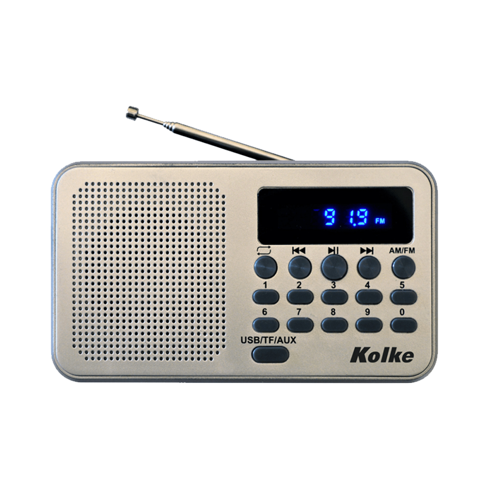 RADIO PORTÁTIL KOLKE AM/FM RECARGABLE 