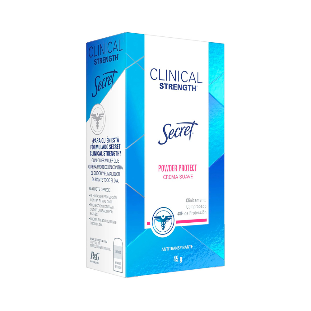 Desodorante Secret Clinical Strehgth Powder Protect 45g