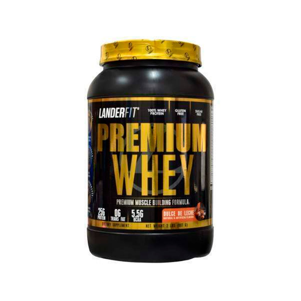 Proteína Whey Landerfit Premium Dulce de Leche 2lb