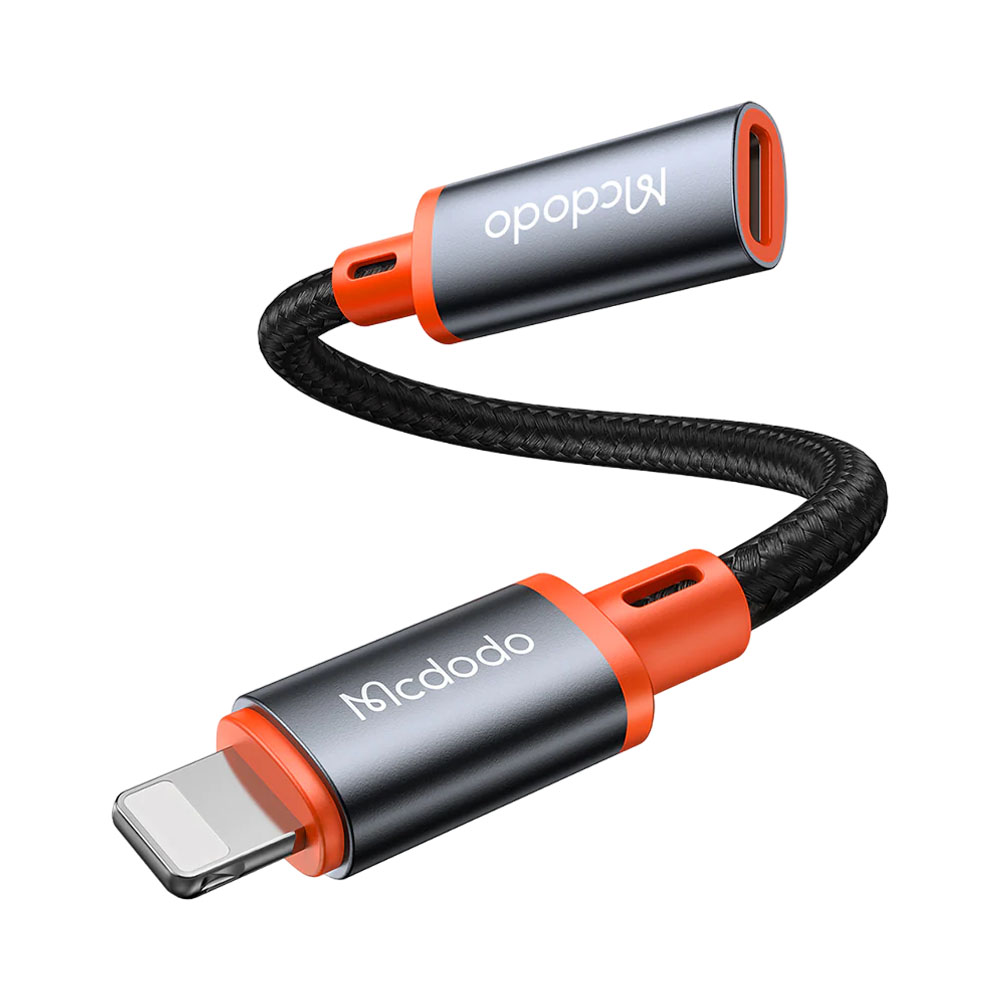 ADAPTADOR MCDODO CA-1440 USB-C PARA LIGHTNING CINZA - LARANJA