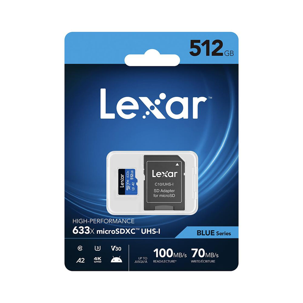 MEMORIA MICRO SD LEXAR 633X 512GB