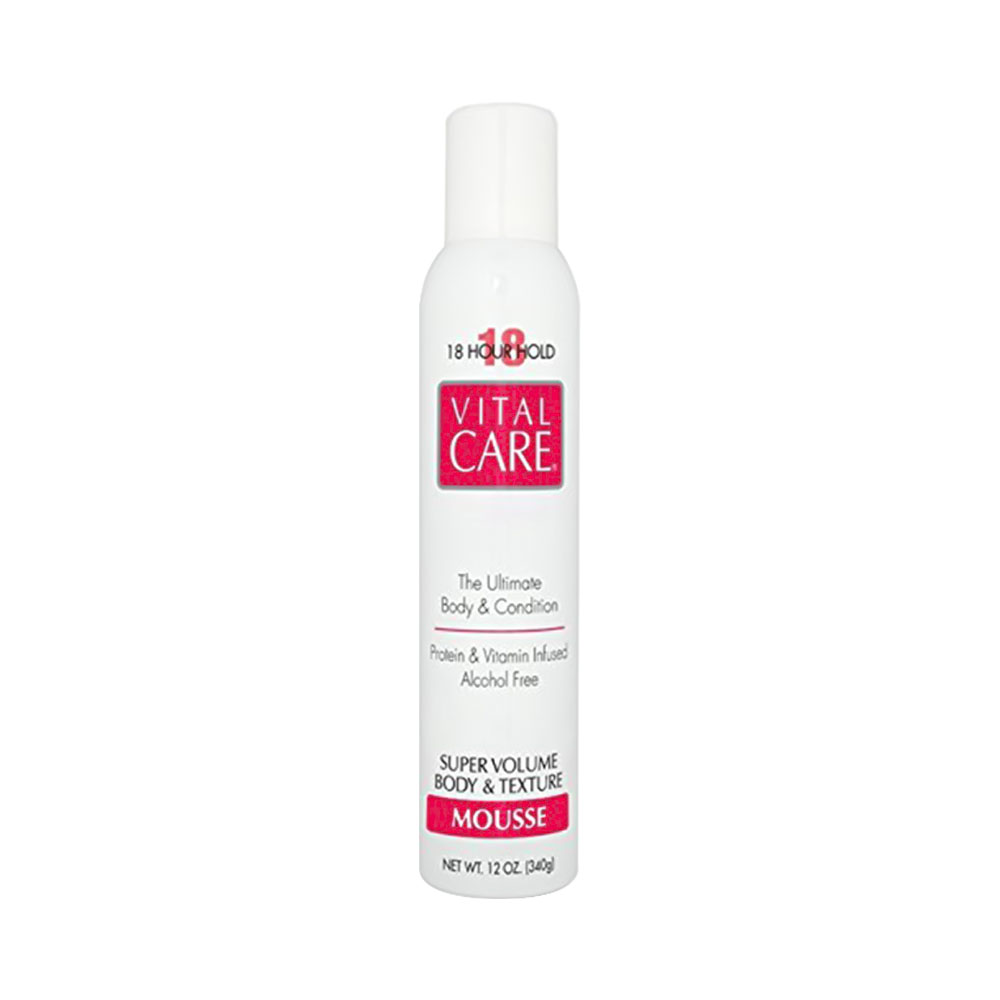 MOUSSE VITAL CARE SUPER VOLUME BODY & TEXTURE 18 HOUR HOLD 340G