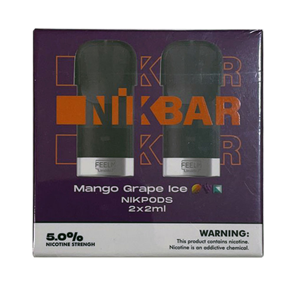 Accesorio Nikbar Filtro Pod Mango Grape Ice 5%