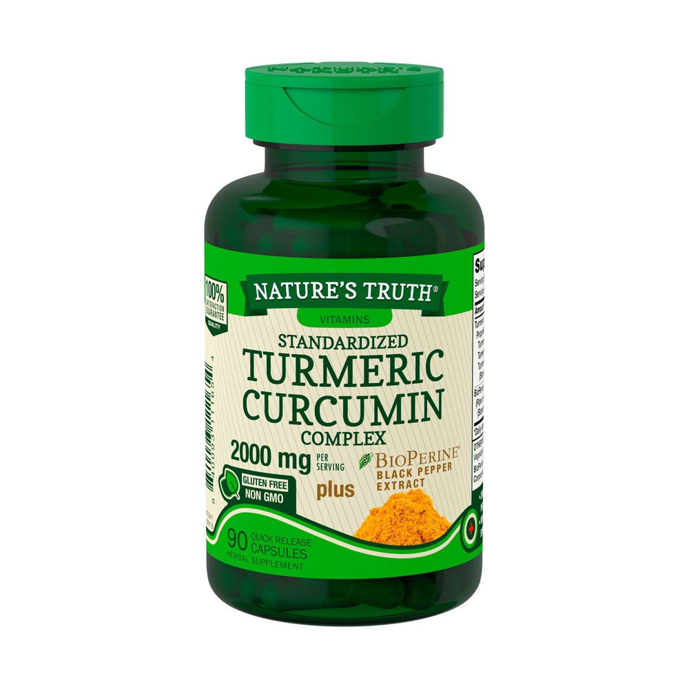 Turmeric Curcumin Nature's Truth Standardized 2000mg 90 Capsulas
