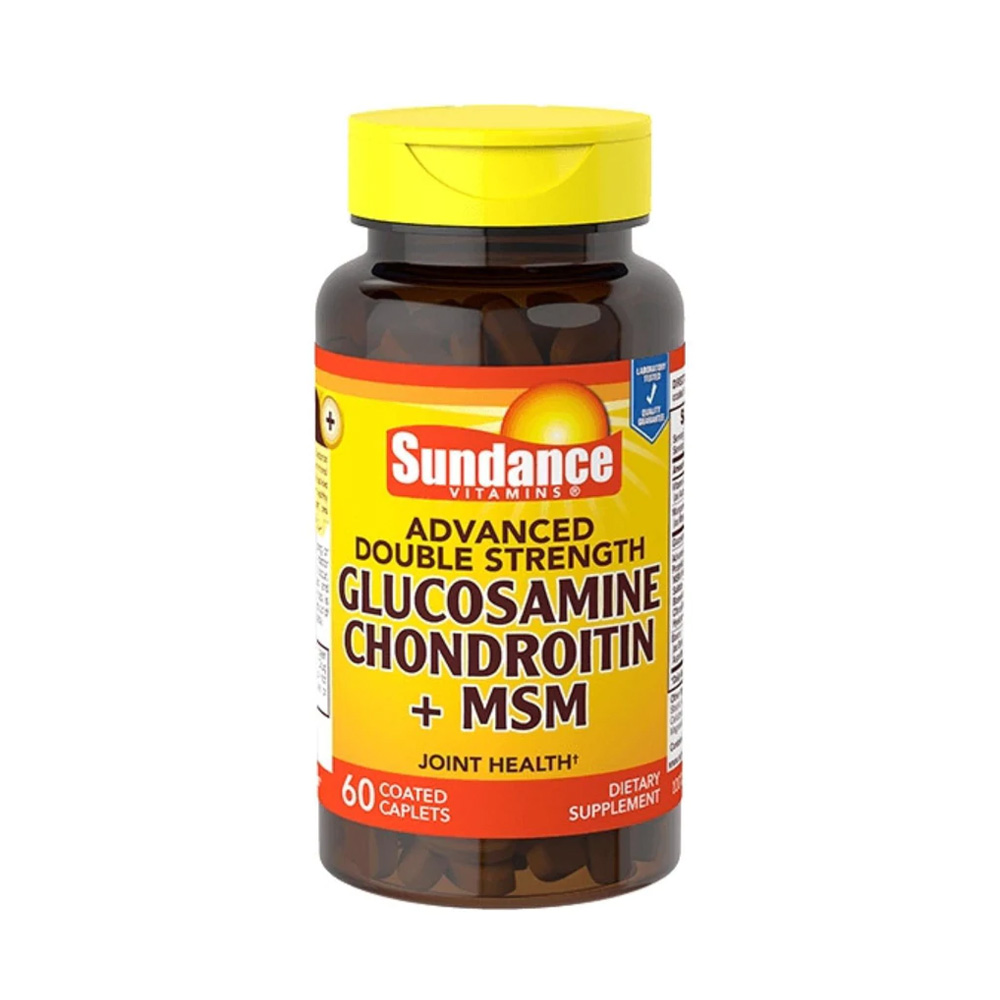 Suplemento Glucosamina Condroitina con MSM y Cúrcuma Sundance 60 Capsulas