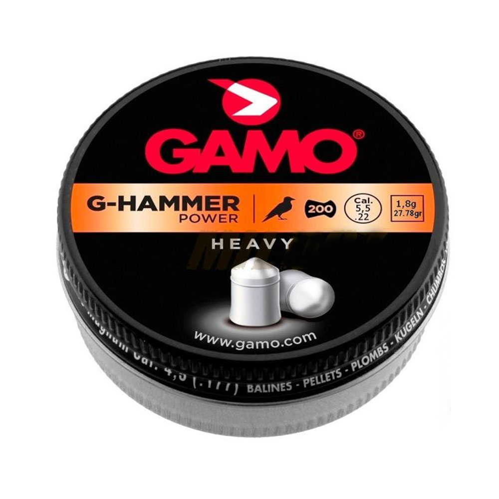BALINES GAMO G-HAMMER POWER 5.5MM 200 PIEZAS