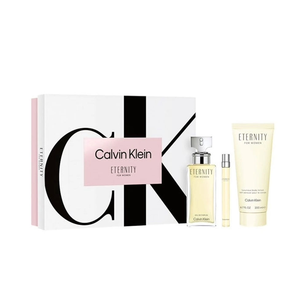 Kit Perfume Calvin Klein Eternity Woman Eau De Toilette 100ml + 10ml + Loción corporal 200ml