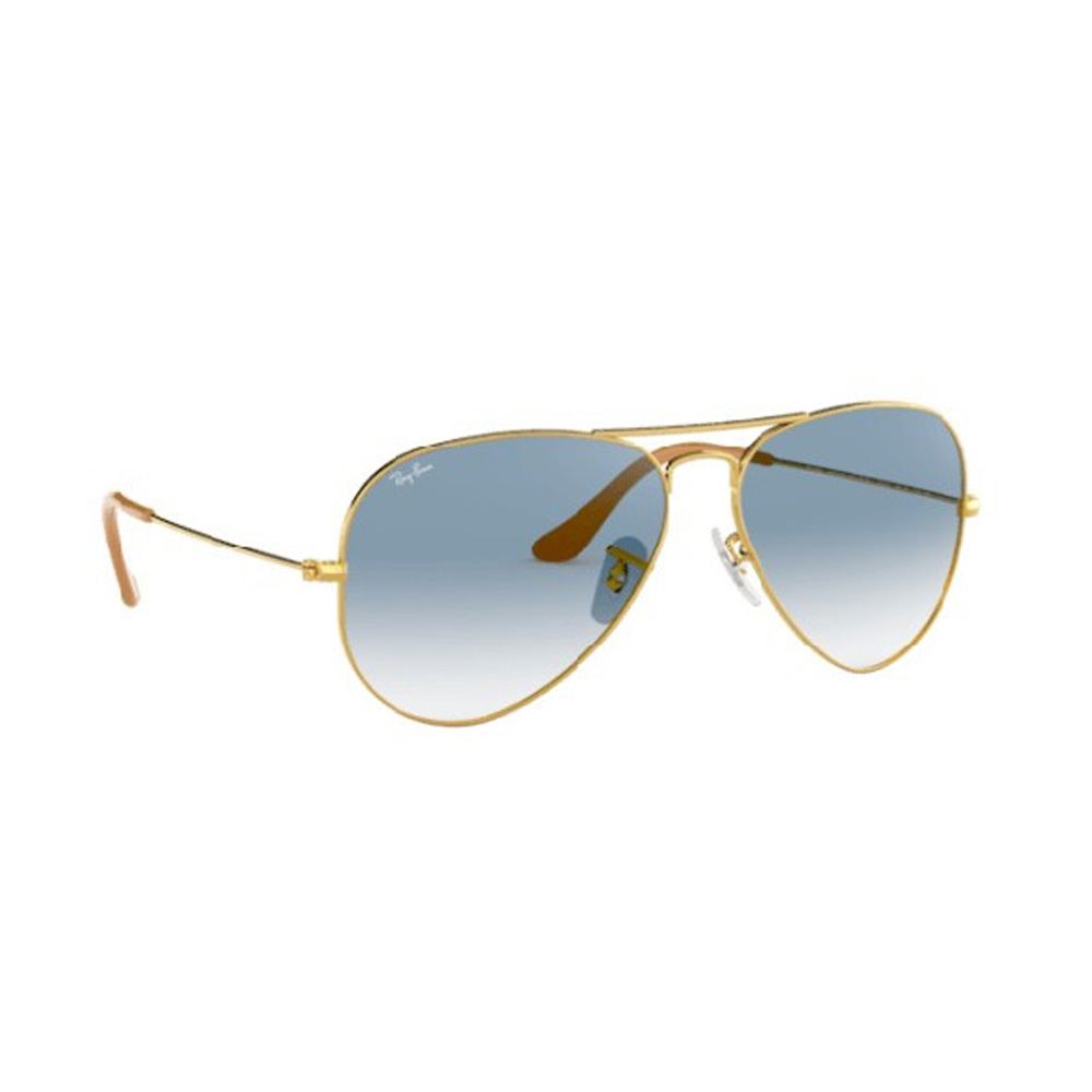 Lente Ray Ban RB3025 001/3F 62mm Aviator Gold Clear Gradient