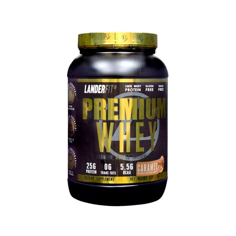 Proteina Whey Landerfit Premium Caramel 2LB