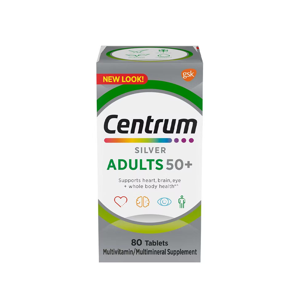 Multivitamin Centrum Silver Adultos 50+ 80 Tablets