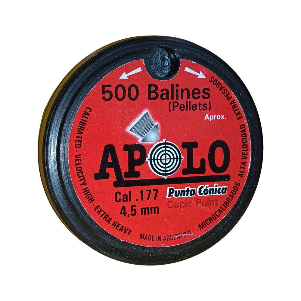 BALINES APOLO 400214 CONIC 4.5MM 500 PIEZAS