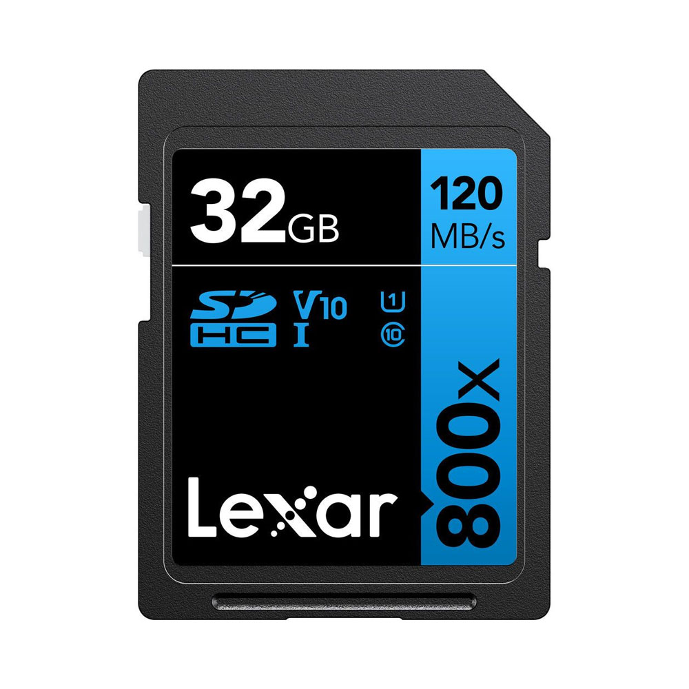 MEMORIA SD LEXAR 800X BLUE SERIES 120-10 MB/S C10 U1 V10 32GB