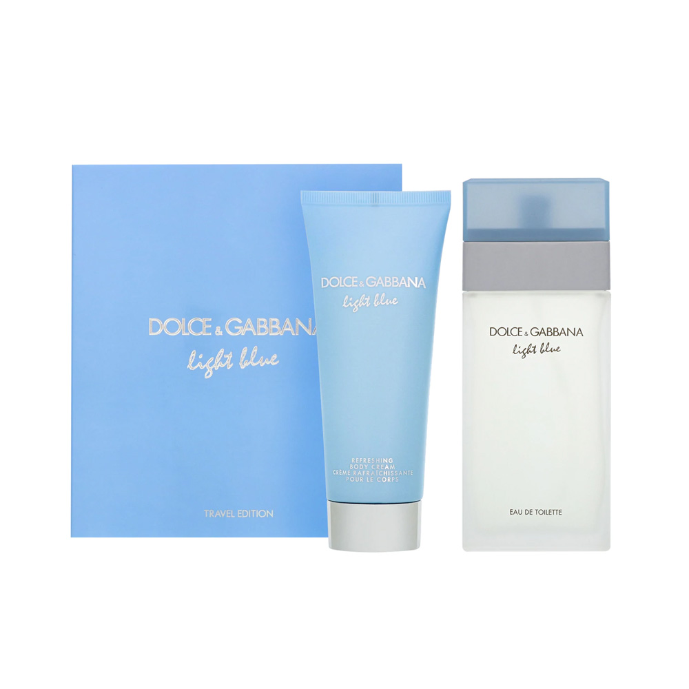 Kit de Perfume Dolce & Gabbana D & G Light Blue Eau De Toilette Spray & Body Cream 100ml