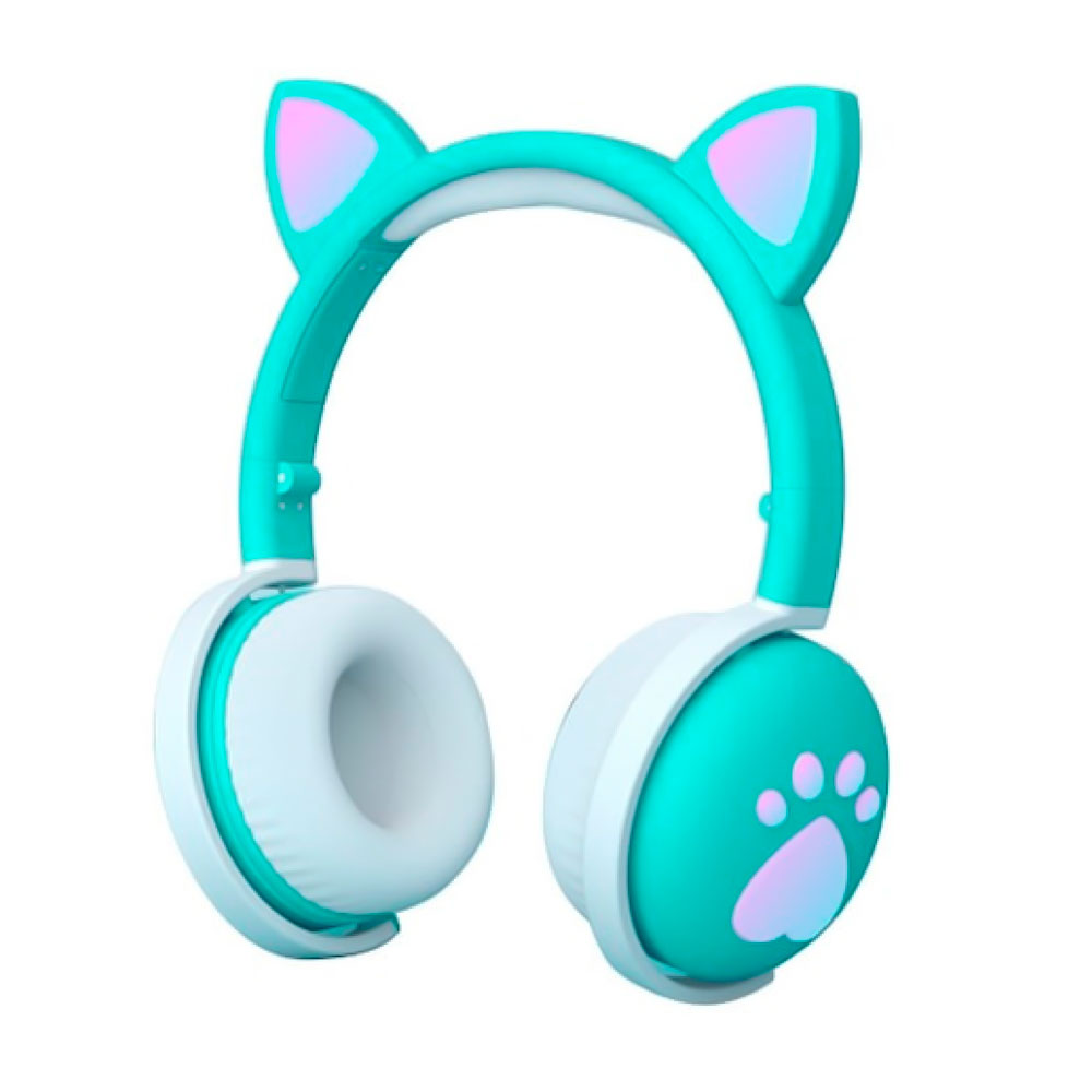 AUDÍFONO CAT EAR MUSIC BK1 VERDE AGUA