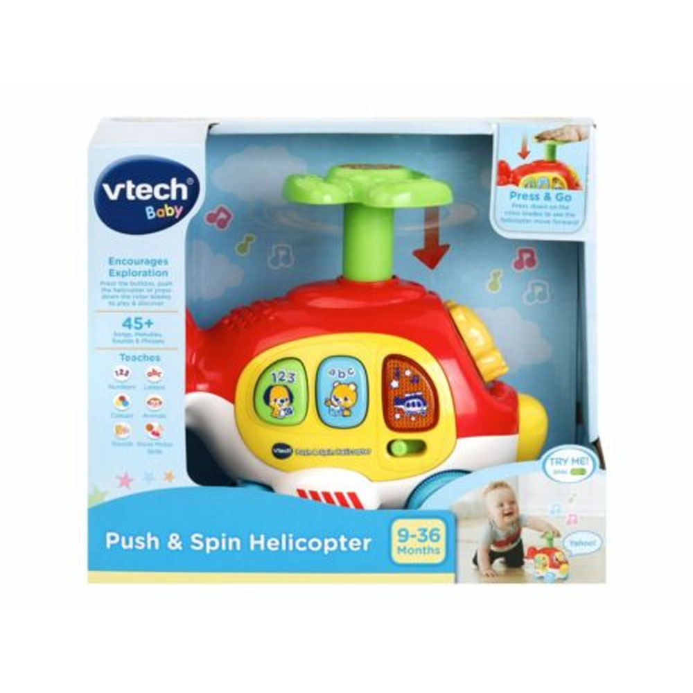 JUGUETE VTECH 80-513903 PUSH & SPIN HELICOPTER