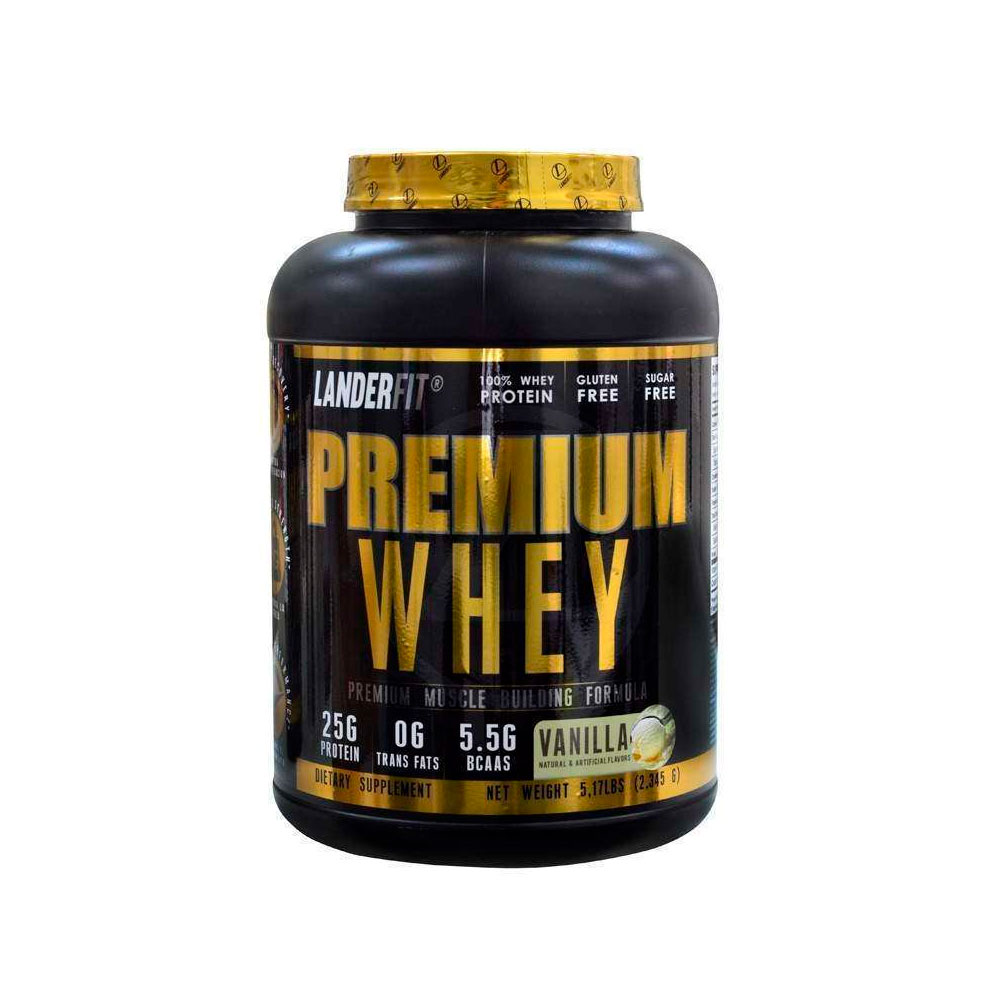 Proteina Whey Landerfit Premium Vainila 5lb 2,270g