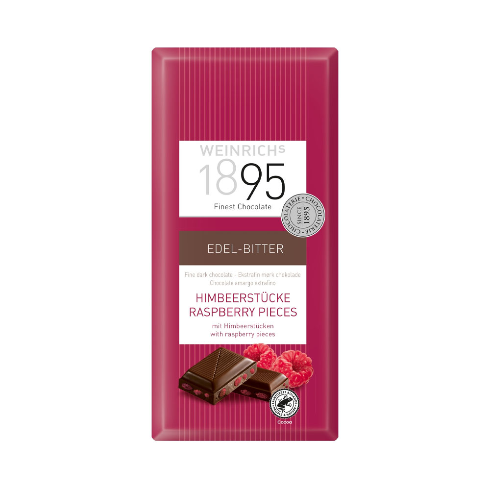 CHOCOLATE WEINRICH EDEL-BITTER RASPBERRY 100GR