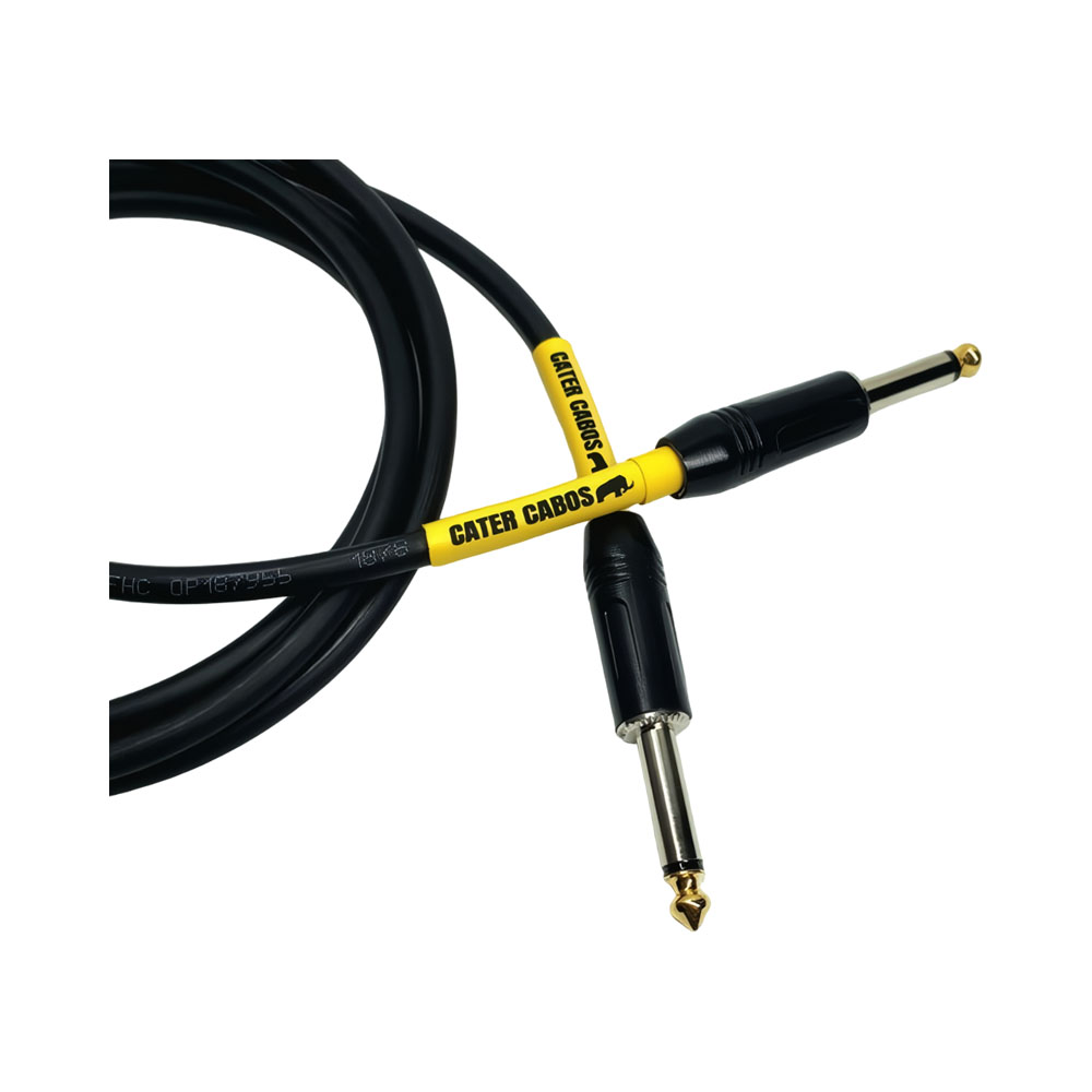 CABLE DE INSTRUMENTO MUTHCABLE CATERCABOS P10 A P10 1M NEGRO