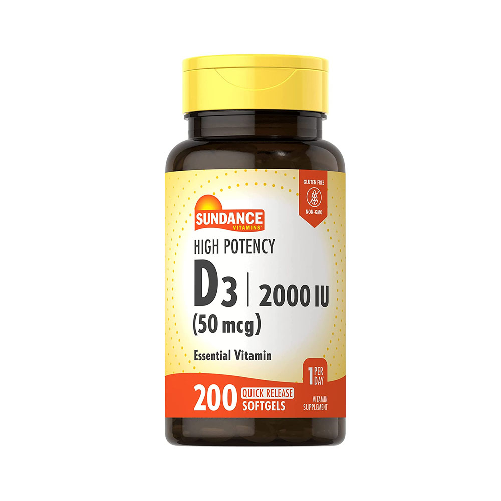 Vitamina D3 Sundance High Potency 50mcg 200 Softgels