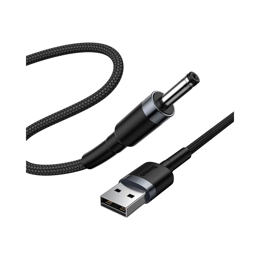 CABLE BASEUS CADKLF-G1 USB-A A DC 3.5MM 1M NEGRO