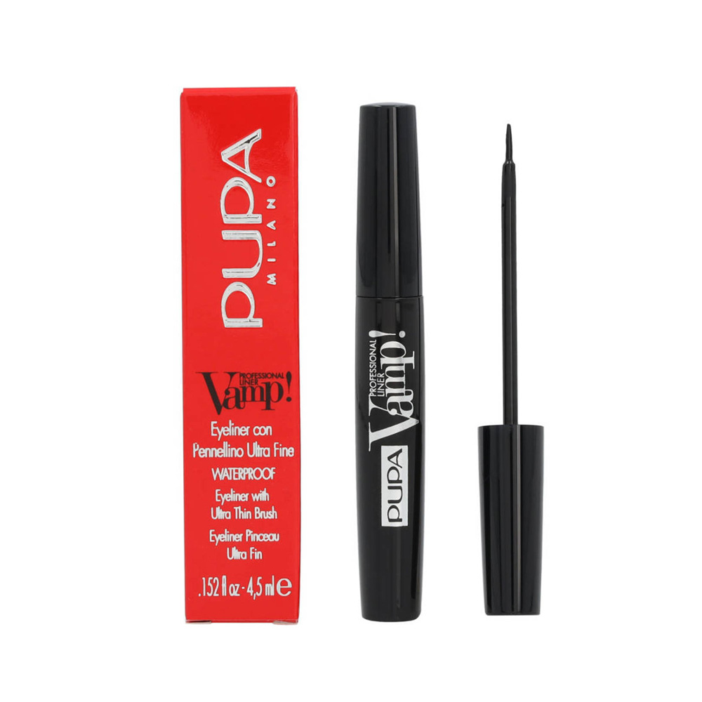 Delineador líquido Pupa Vamp! Professional Liner Waterproof eyeliner 100 Extra Black