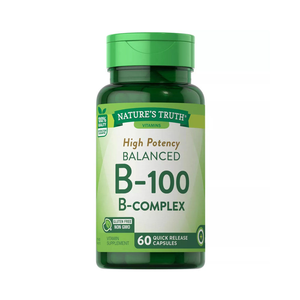Vitamina B-100 B-Complex Nature's Truth 60 Capsulas