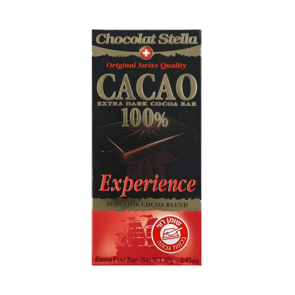 CHOCOLATE STELLA EXPERIENCE 100% CACAO 70GR