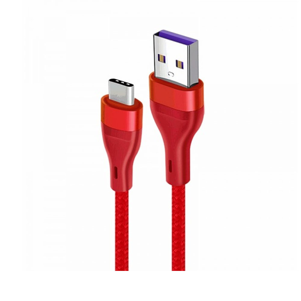 CABLE USB KOLKE KCC-8573 USB-A A USB-C 1M RED