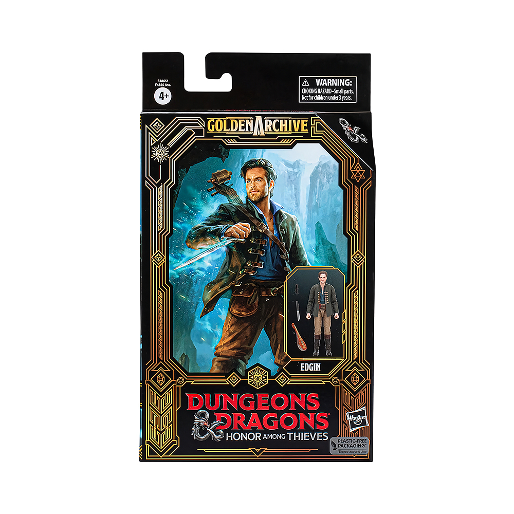 FIGURA HASBRO DUNGEONS & DRAGONS HONOR AMONG THIEVES GOLDEN ARCHIVE EDGIN F4865