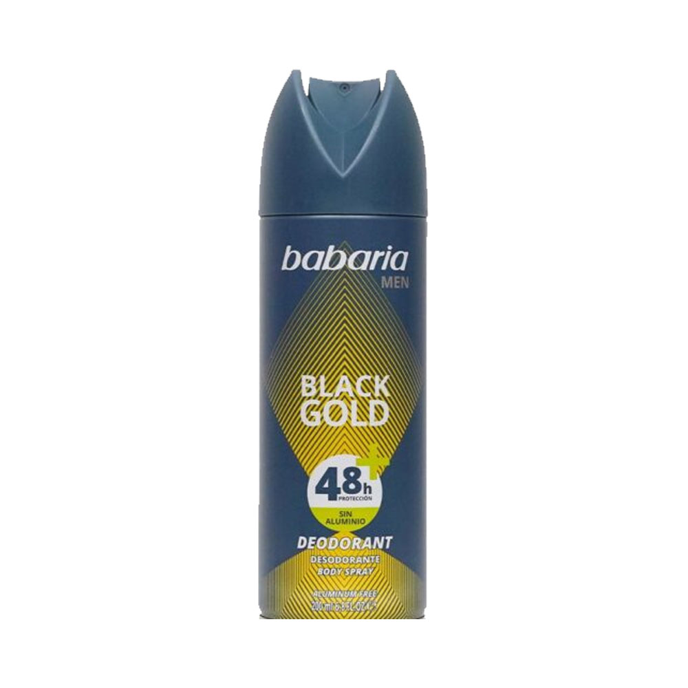 DESODORANTE BABARIA BLACK GOLD MEN 200ML
