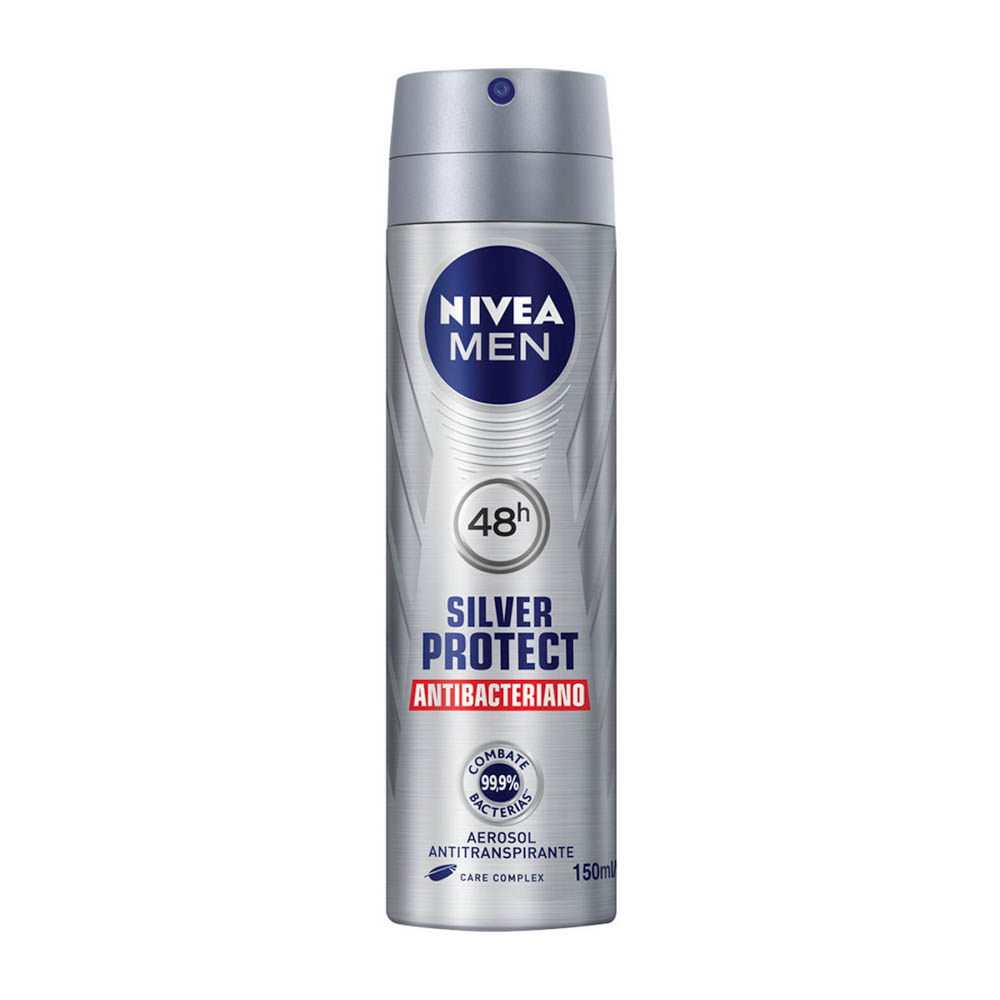 Desodorante Nivea Men Silver Protect Antibacterial 48h 150ml