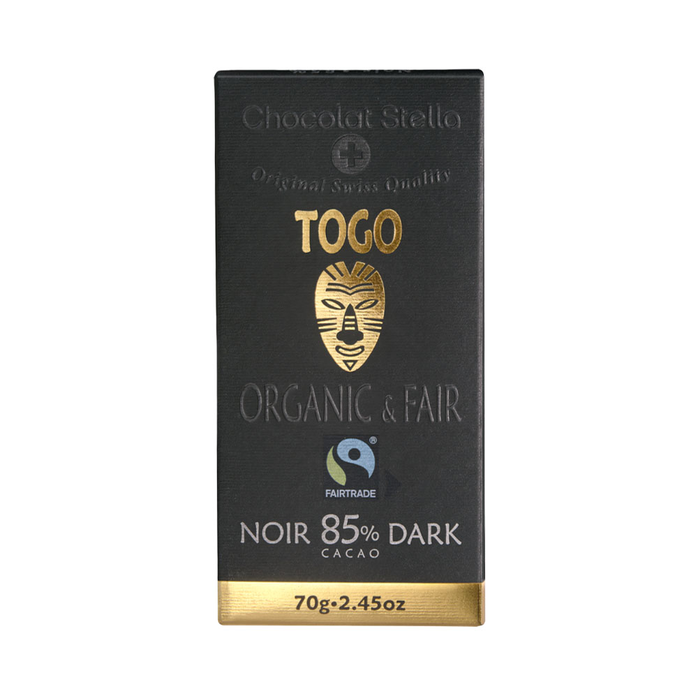 CHOCOLATE STELLA 85% DARK CACAO TOGO 70G