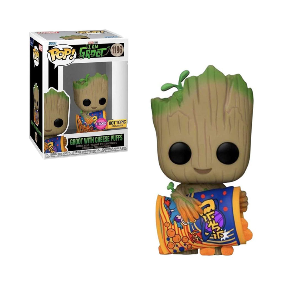 MUÑECO FUNKO POP MARVEL GROOT WITH CHEESE PUFFS 1196